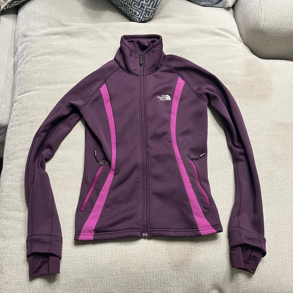 The North Face Women's Fleece Full Zip Soft Jacket Purple/Plum Size S